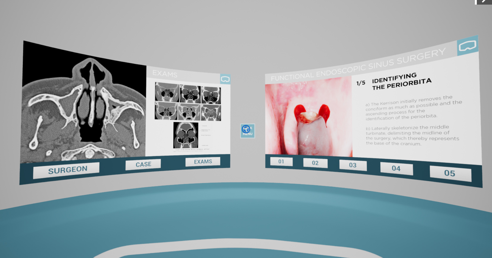 Experiência imersiva de aprendizagem médica em realidade virtual