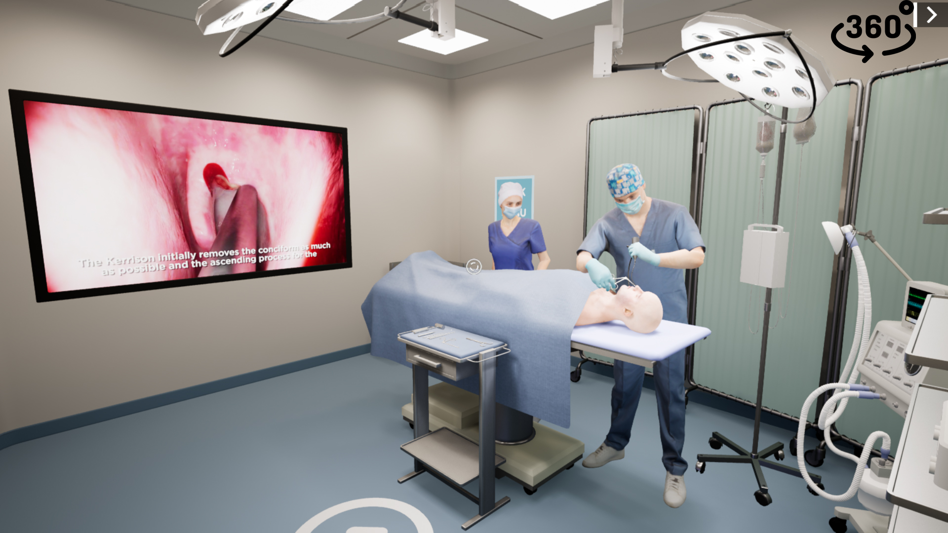 Experiência imersiva de aprendizagem médica em realidade virtual